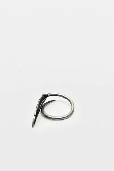 Ann Demeulemeester Berk Feather Ring In Silver