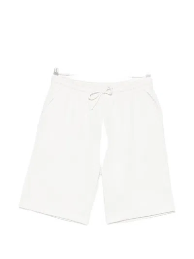 Outhere Drawstring Logo-patch Shorts In White