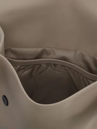 Rains Waterproof Rubberized Fabric Backpack In Neutral
