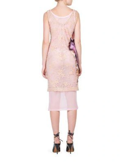 Shop Givenchy Geode Floral Dress In Purple-multi