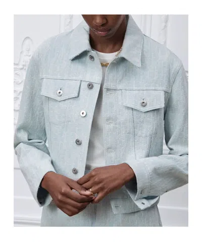 Dior Cropped Jacket In Blue