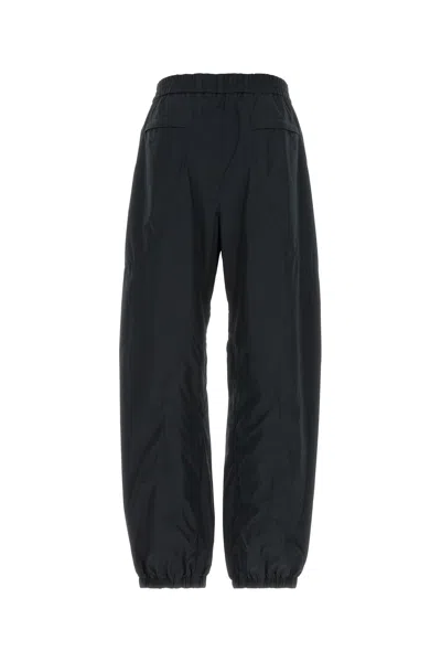 Givenchy Black Tech Fabric Joggers In Blue