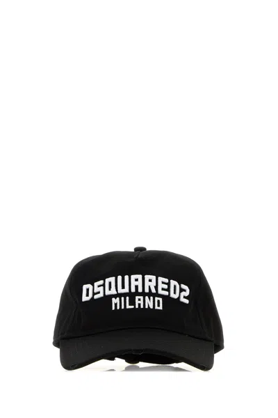 Dsquared2 Dsquared Men Disquared2 Milano Patch Hat In Black