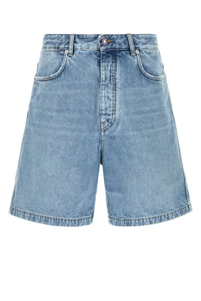 Givenchy Blue Solid Shorts In Blue