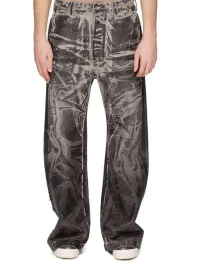 Rick Owens Grey Bolan Bootcut Jeans In Dark Grey