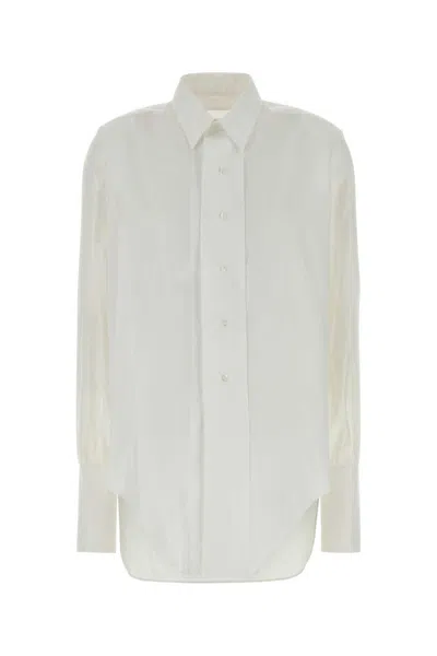 Maison Margiela White Regular Solid Shirt In White