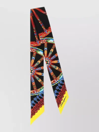 Dolce & Gabbana Carretto Print Tie Rectangular Shape In Multi