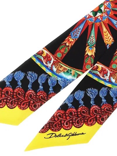 Dolce & Gabbana Carretto Print Tie Rectangular Shape In Multi