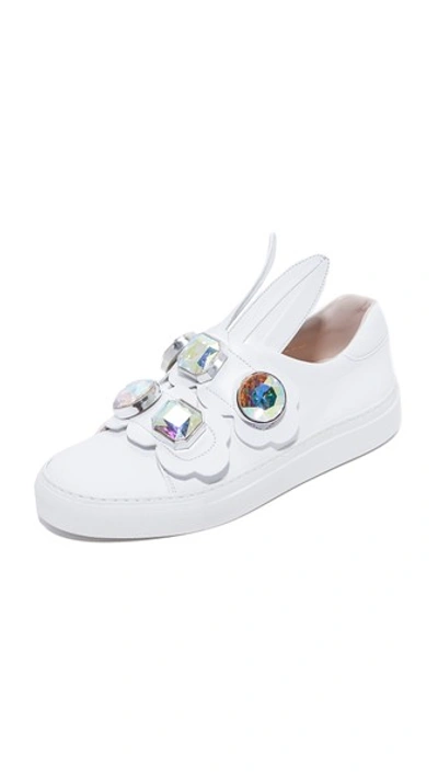 Minna Parikka Crystal Bunny Sneakers In Белый