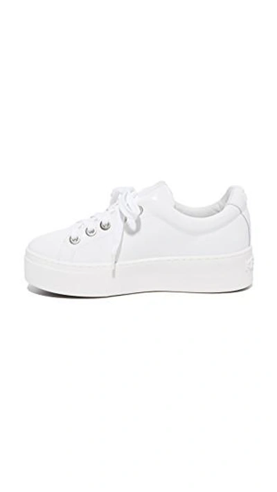 Shop Kenzo Platform Sneakers In White