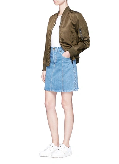 Shop Valentino 'rockstud Untitled 15' Bomber Jacket