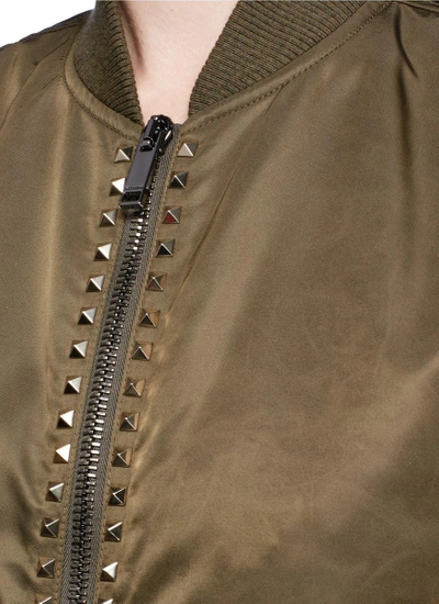 Shop Valentino 'rockstud Untitled 15' Bomber Jacket