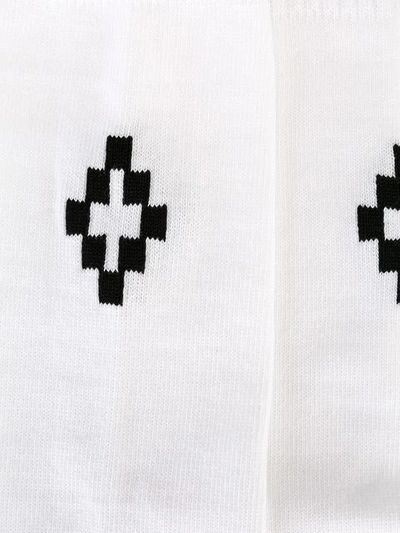 Shop Marcelo Burlon County Of Milan Classic Logo Socks In White