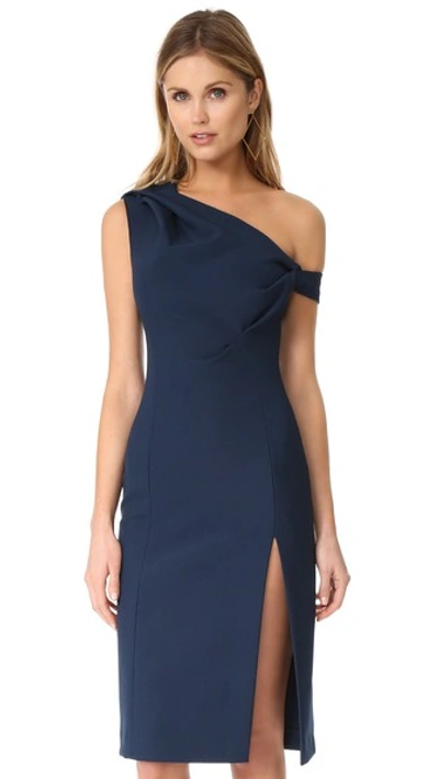 Aq/aq Didion Dress In Deep Marine