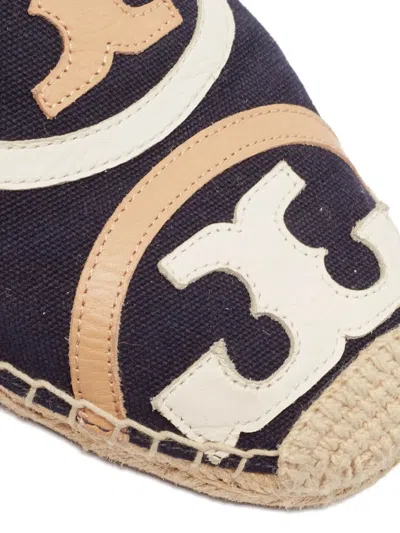 Pre-owned Tory Burch  Logo-patch Espadrilles In Blue