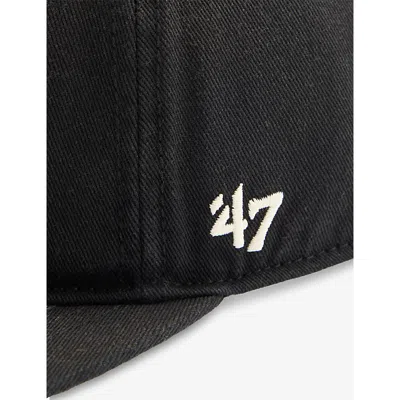 Represent Mens Faded Black Owners Logo-embroidered Cotton Baseball Cap In Gray