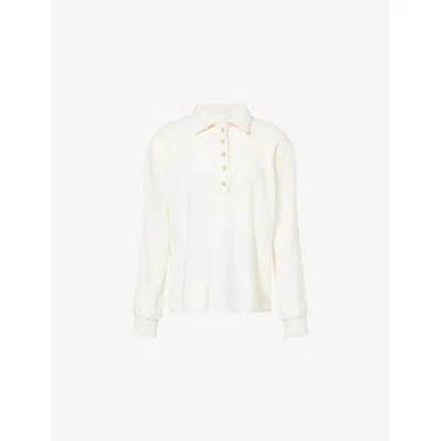 Citizen Of Humanity Vintage Inspired Polo Sweatshirt In White