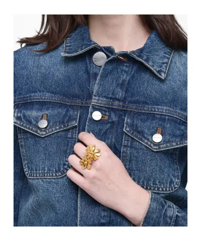 Marc Jacobs Daisy Wild Ring In Gold