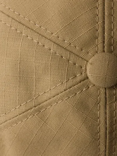 Prada Technical Fabric Baseball Cap In Brown