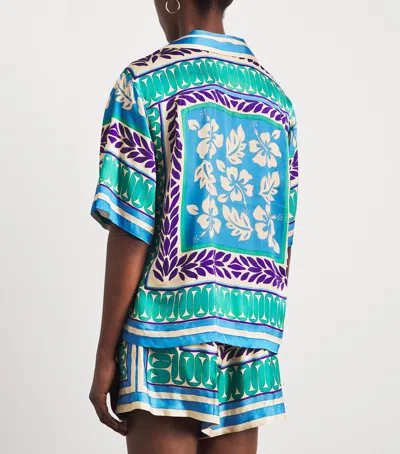 Sandro Graphic-print Short-sleeve Shirt In Multi