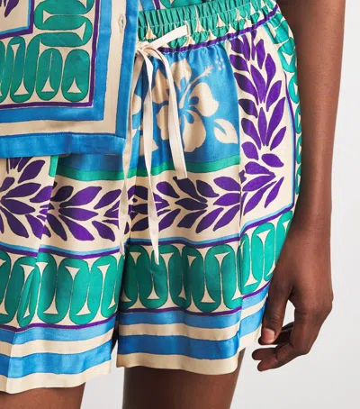 Sandro Paris Floral Drawstring Shorts In Multi