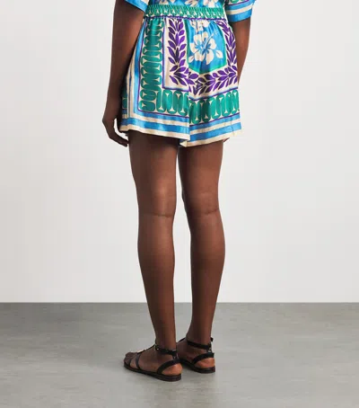 Sandro Paris Floral Drawstring Shorts In Multi