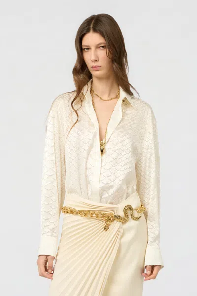 Roberto Cavalli Shirts Light And Natural In Neutral