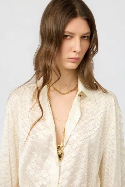 Roberto Cavalli Shirts Light And Natural In Neutral