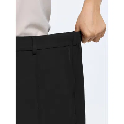 Bloomchic Pull-on Straight-leg Shorts In Black