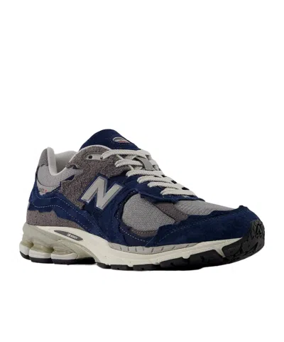 New Balance M2002d Suede Mesh Sneakers In Blue