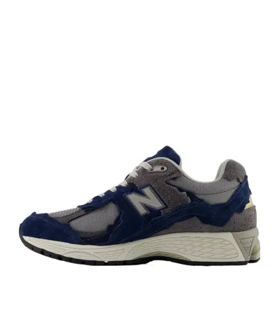 New Balance M2002d Suede Mesh Sneakers In Blue