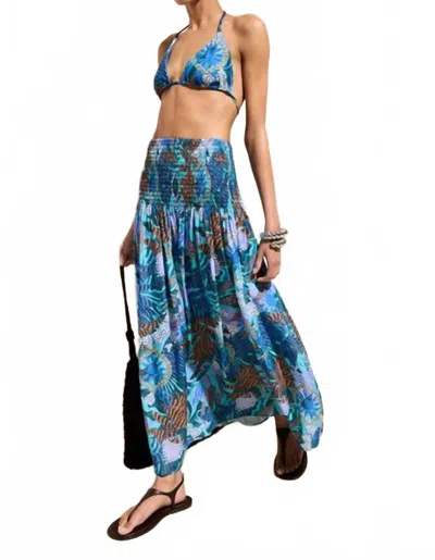 Marie Oliver Stacie Skirt In Medusa In Blue