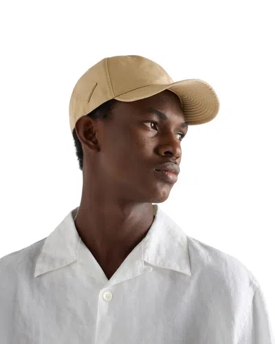 Prada Technical Fabric Baseball Cap In Brown