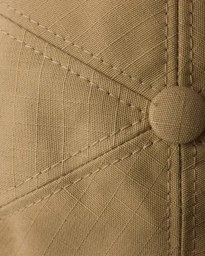 Prada Technical Fabric Baseball Cap In Brown