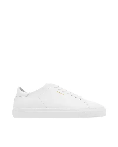 Axel Arigato Clean 90 White Sneakers With Printed Logo In Leather Woman