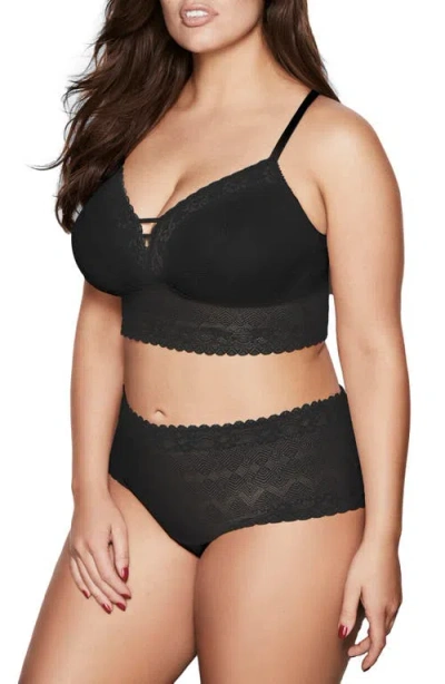 Ashley Graham Lace Thong In Multi