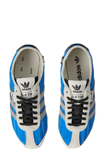 Adidas Originals Blue Song For The Mute Edition Tokyo Sneakers In Animal Print