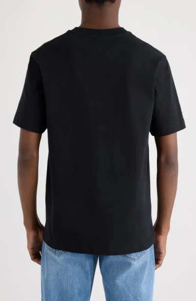 Jacquemus Minimalist Black Short-sleeve Cotton T-shirt With Patch Detail