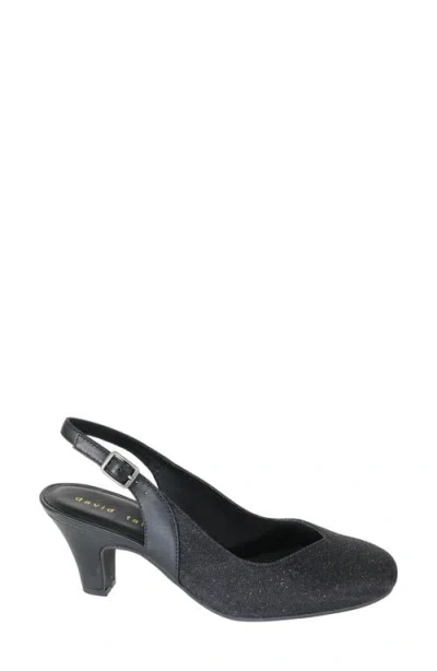 David Tate Extra Wide Width Fancy Pump In Black