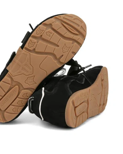 Naked Wolfe Adored Suede Sneaker In Black