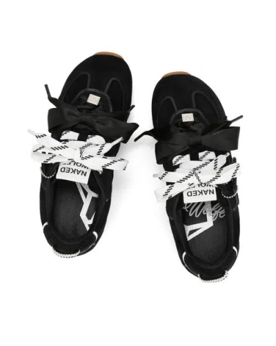 Naked Wolfe Adored Suede Sneaker In Black