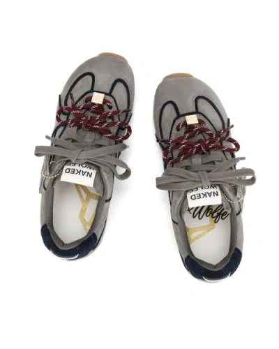 Naked Wolfe Adored Suede Sneaker In Gray