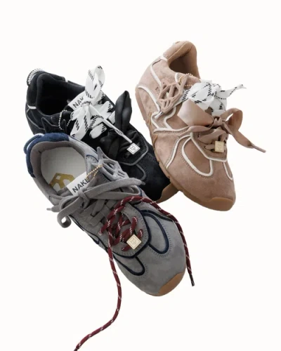 Naked Wolfe Adored Suede Sneaker In Gray