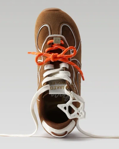 Naked Wolfe Adored Suede Sneaker In Brown