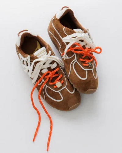 Naked Wolfe Adored Suede Sneaker In Brown