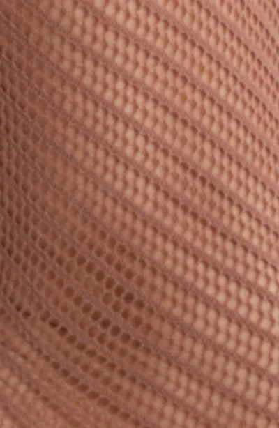 Nordstrom Openwork Anklet Socks In Brown