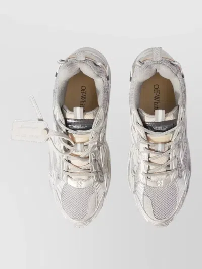 Off-white Be Right Back Mesh Sneakers Pull Tabs In White