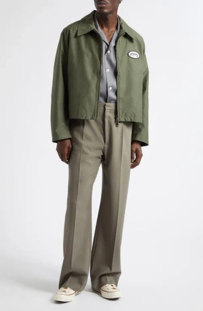 Second / Layer Second Layer Tio Wool Wide Leg Pants In Green