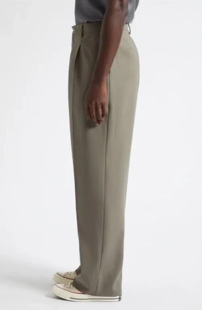 Second / Layer Second Layer Tio Wool Wide Leg Pants In Green