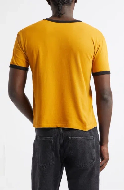 Second / Layer Second Layer A Love That Lingers Cotton Ringer T-shirt In Yellow